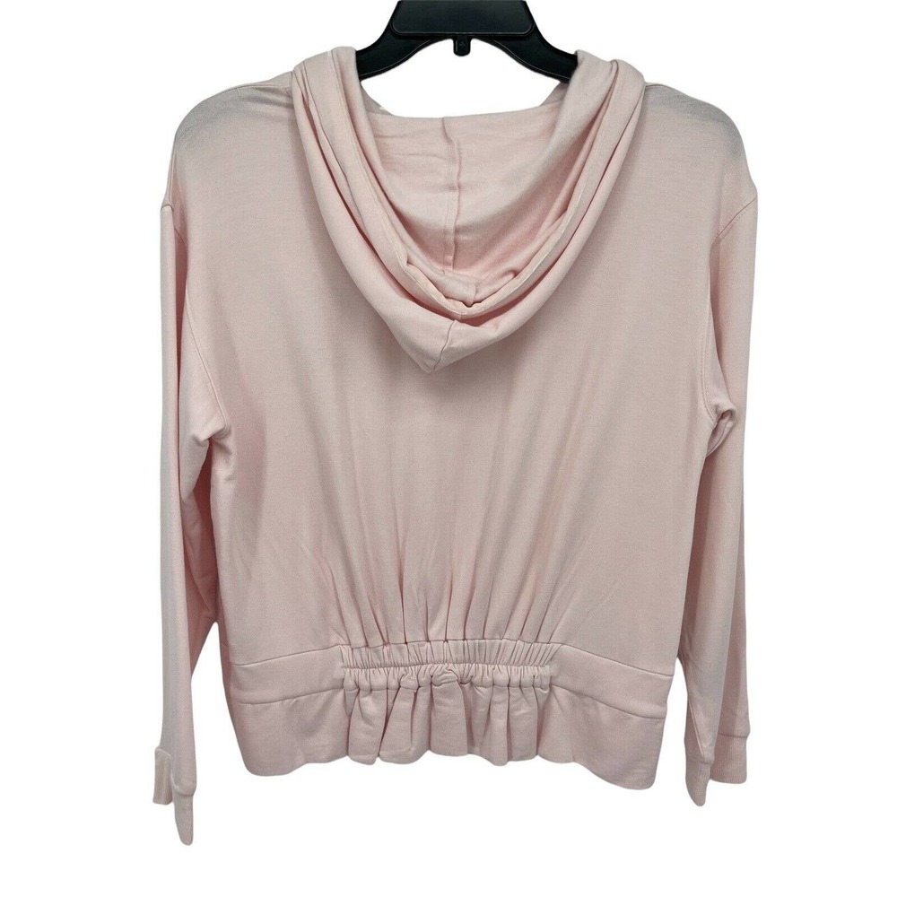 Splendid Gathered Back Hoodie Pajama Top In Ballerina Pink Size M - Picture 3 of 11